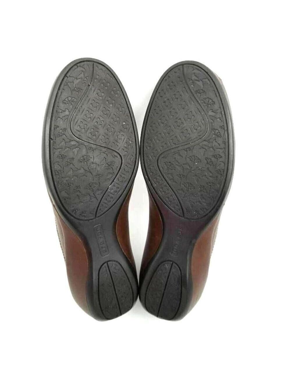Aravon Womens Slip On Wedge Loafer Shoes Brown Leather Sz 7B - Picture 7 of 12